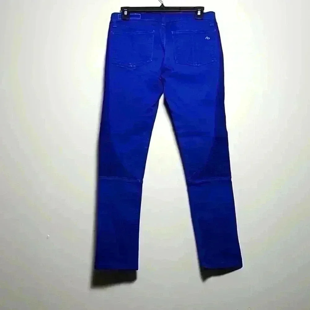RAG & BONE Bright Blue Skinny For Intermix Jeans Size 28 Limited Edition